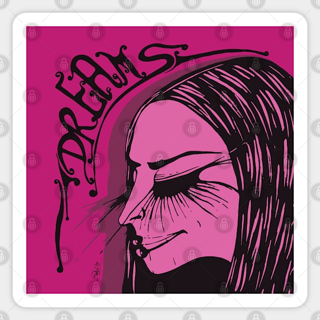 Dreams Pink 2 - Sticker by EshiPaints